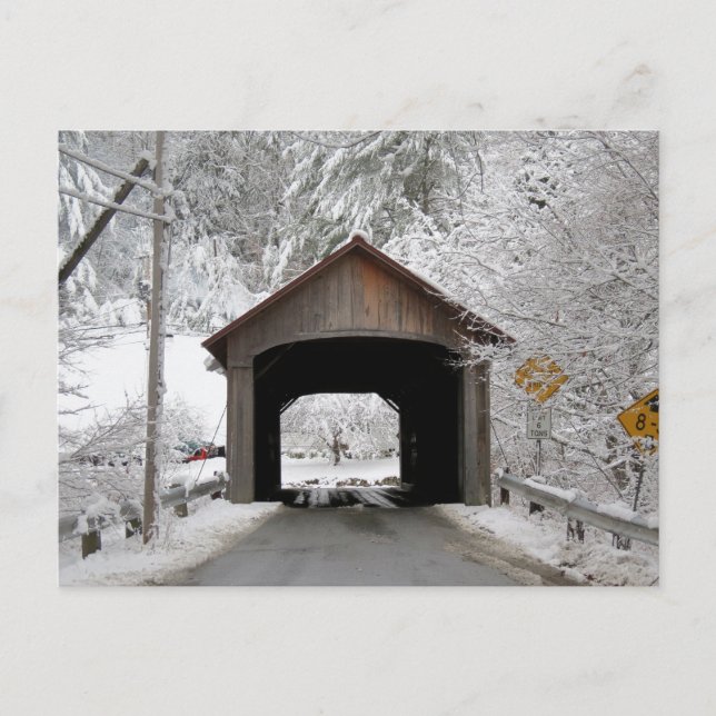 Carte Postale Pont couvert de Combes (Devant)