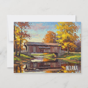 Carte Postale Pont couvert Indiana
