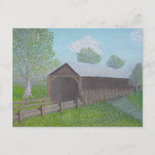 Carte Postale Pont couvert vintage