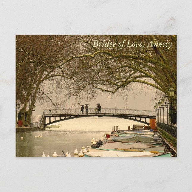 Carte Postale Pont d'Amour, Annecy, France (Devant)