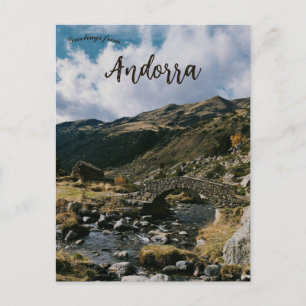 Carte Postale Pont dans la vallée d'Incles d'Andorre
