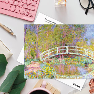 Carte Postale Pont dans le jardin de Monet Claude Monet