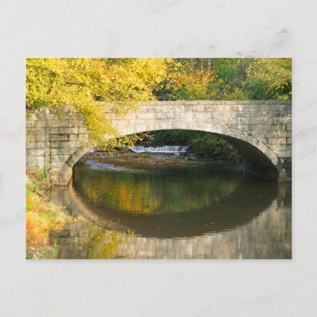Carte Postale Pont d'automne (Devant)
