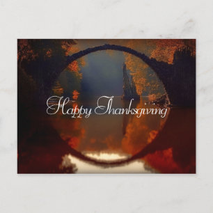 Carte Postale Pont d'automne Thanksgiving