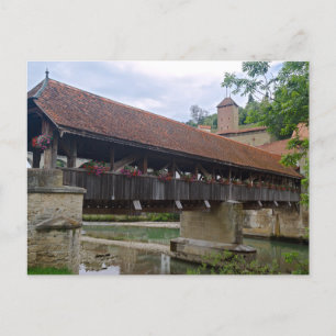 Carte Postale Pont de Berne, Fribourg, Suisse
