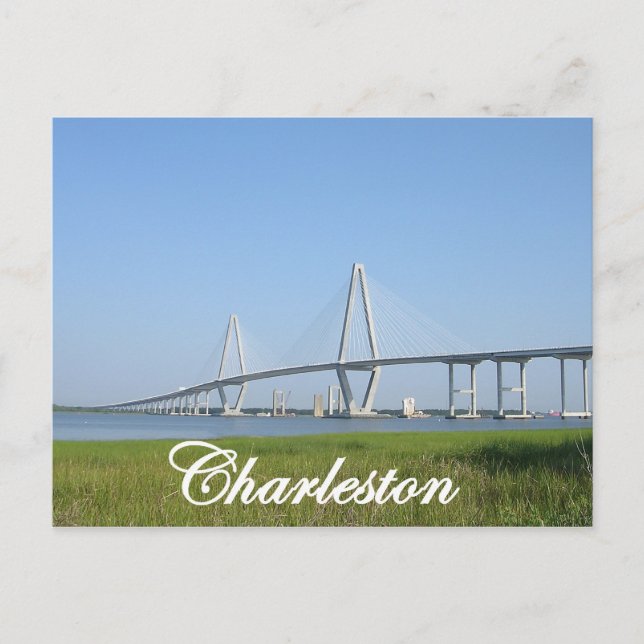 Carte Postale Pont de Charleston Ravenel (Devant)