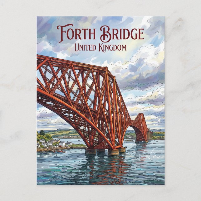 Carte Postale Pont de Forth Royaume-Uni (Devant)