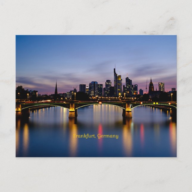 Carte Postale Pont de Francfort (Allemagne) (Devant)