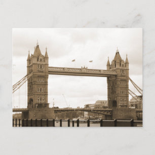 Carte Postale Pont de la tour Sepia