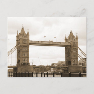 Carte Postale Pont de la tour Sepia