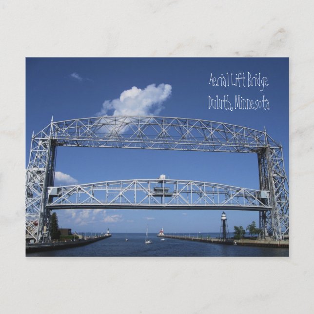 Carte Postale Pont de levage aérien/Duluth, Minnesota (Devant)