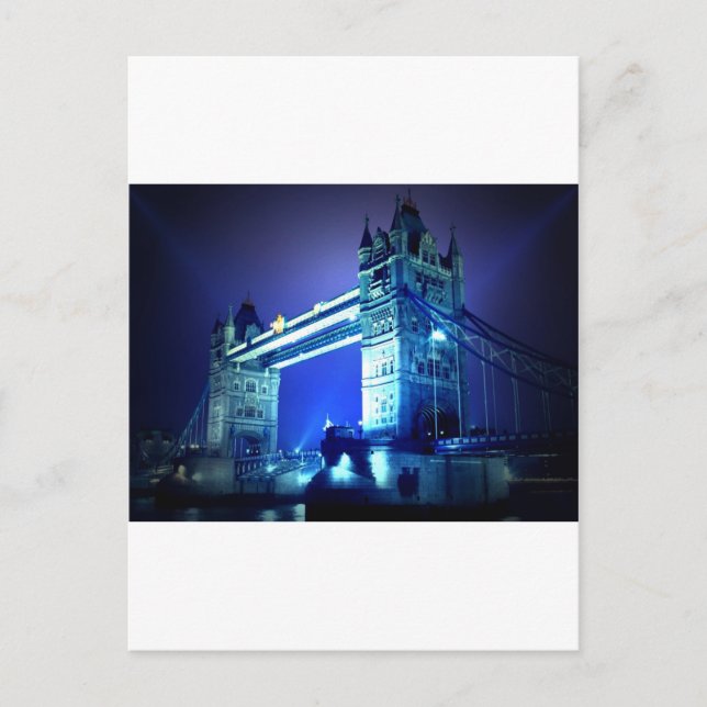Carte Postale Pont de Londres de nuit (Devant)