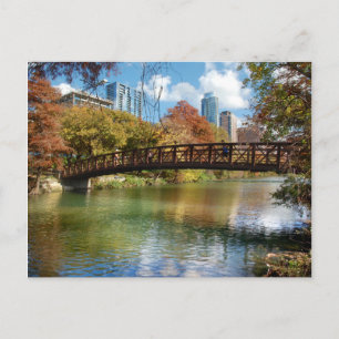Carte Postale Pont de piste du lac Ladybird - Austin, Texas