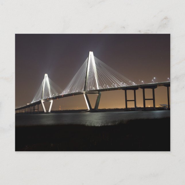 Carte Postale Pont de Ravenel la nuit (Devant)