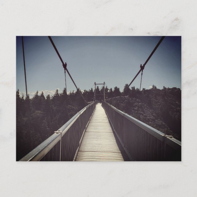 Carte Postale Pont de suspension du parc d'état du Mont-Grand-Pè (Devant)