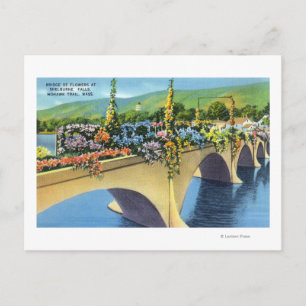 Carte Postale Pont des fleurs de Shelburne Falls