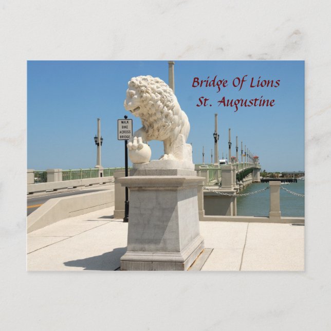 Carte Postale Pont des Lions (Devant)