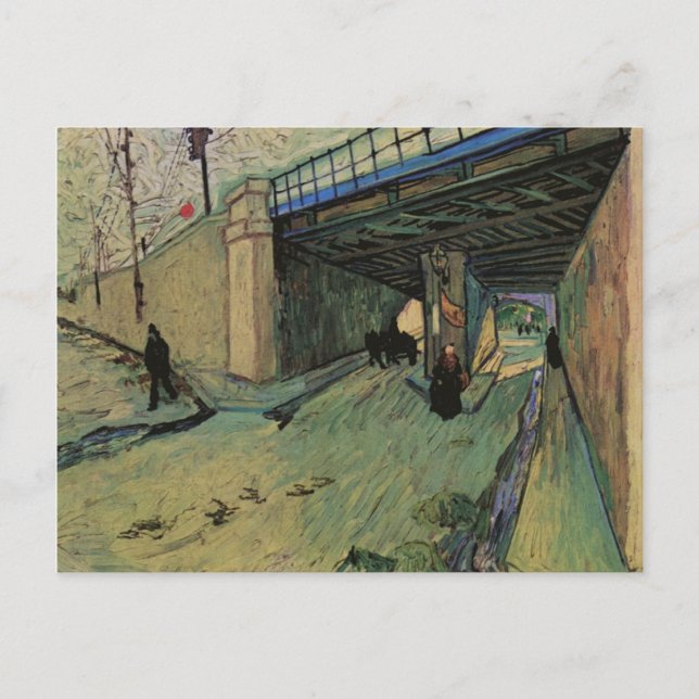 Carte Postale Pont du chemin de fer Avenue Montmajour Van Gogh A (Devant)