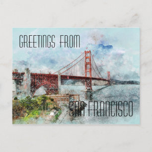 Carte Postale Pont du Golden Gate de San Francisco