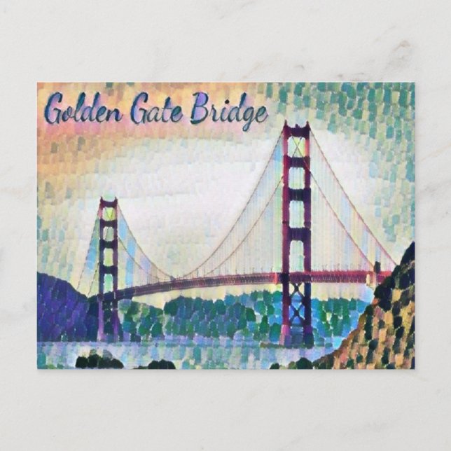 Carte Postale Pont du Golden Gate de San Francisco (Devant)