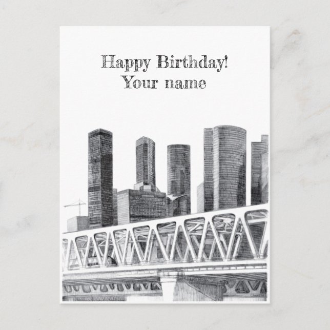 Carte Postale Pont du métro (Devant)