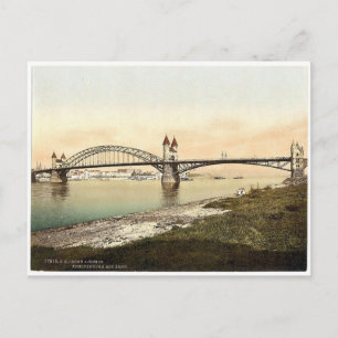 Carte Postale Pont du Rhin, Bonn, Rhin, Allemagne rare Photoc