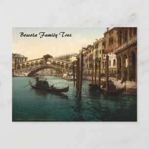 Carte Postale Pont du Rialto I, Venise, Italie