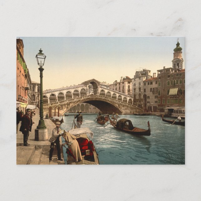 Carte Postale Pont du Rialto II, Venise, Italie (Devant)