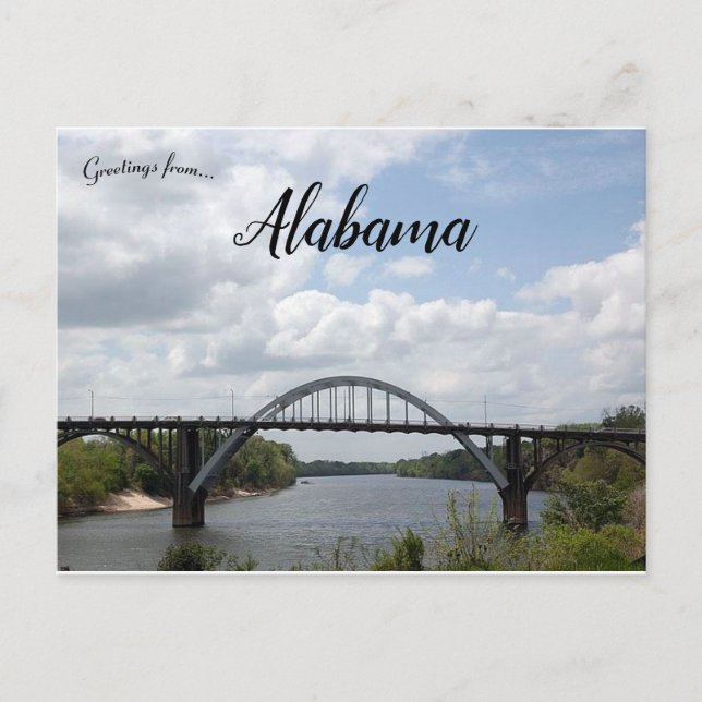 Carte Postale Pont Edmund Pettus en Alabama (Devant)