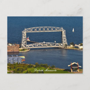 Carte Postale Pont élévateur Aeriel Duluth Minnesota