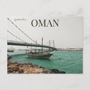 Carte Postale Pont et bateaux à Sur Oman