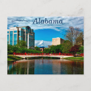 Carte Postale Pont et paysage à Huntsville Alabama