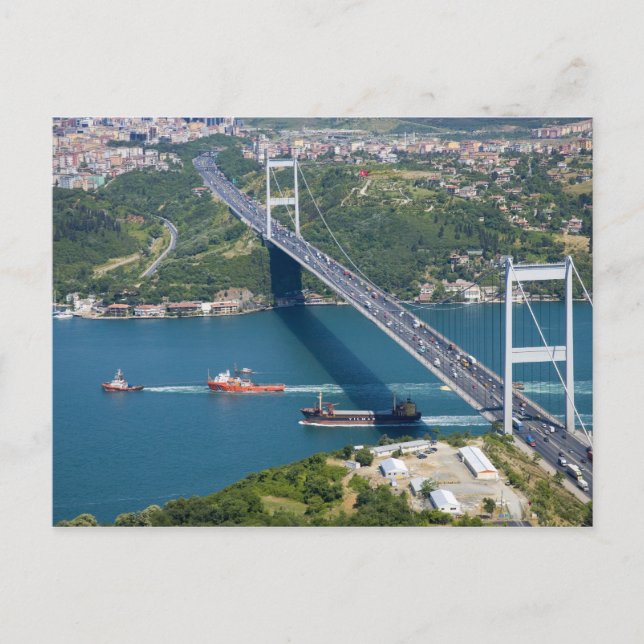 Carte Postale Pont Fatih Sultan Mehmet sur le Bosphore, (Devant)