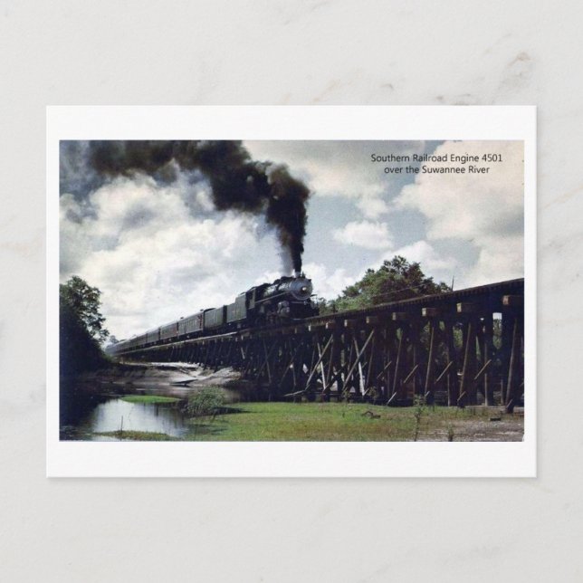 Carte Postale Pont ferroviaire sud au-dessus de la rivière Suwan (Devant)