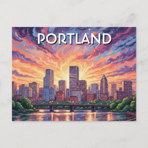 Carte Postale Pont Hawthorne Portland Oregon