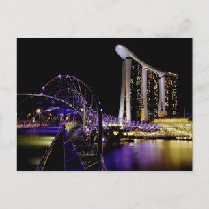 Carte Postale Pont Helix de Singapour