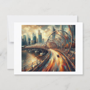 Carte Postale Pont Helix Singapour