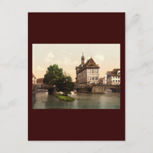 Carte Postale Pont inférieur et hôtel de ville Bamberg Bavière