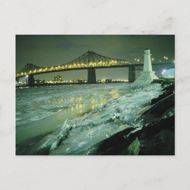 Carte Postale Pont Jacques-Cartier, Montréal, Québec, Canada (Devant)