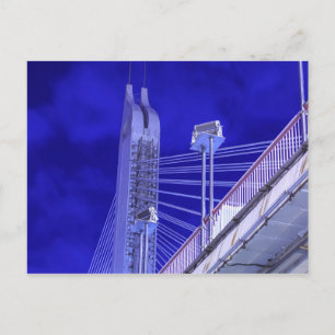 Carte Postale Pont Jiefang bleu
