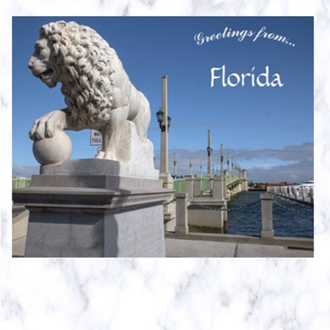Carte Postale Pont Lion St Augustine Floride (Créateur téléchargé)