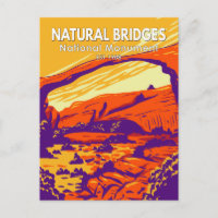 Pont Naturel Monument National Utah Vintage