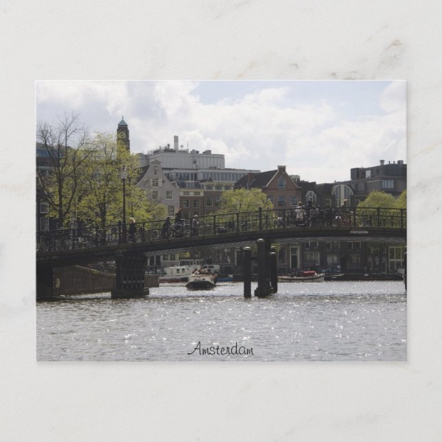 Carte Postale Pont Old Amsterdam (Devant)
