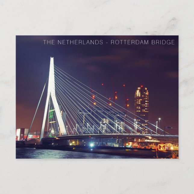 CARTE POSTALE - PONT PAYS-BAS ROTTERDAM (Devant)