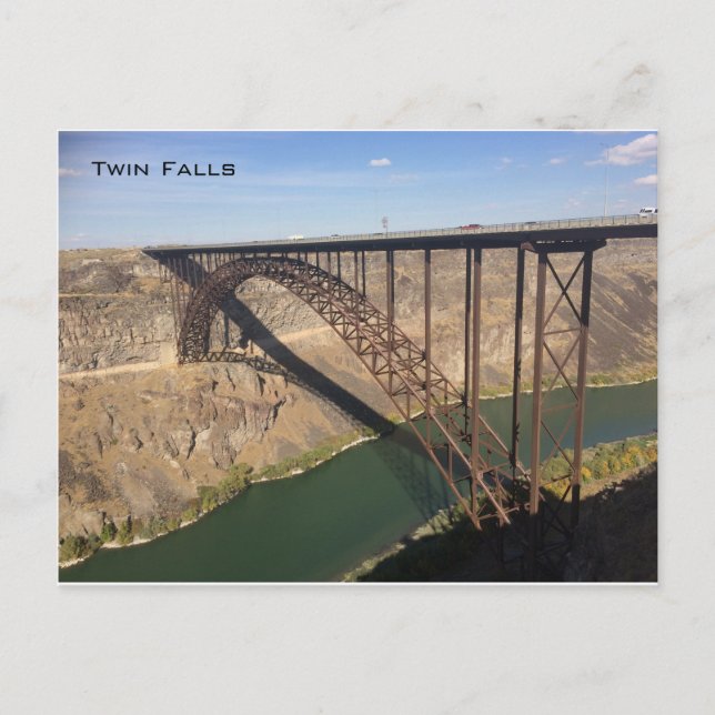 Carte Postale Pont Perrine et rivière Snake - Twin Falls (Devant)