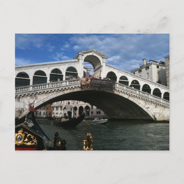 Carte Postale Pont Rialto de Venise (Devant)