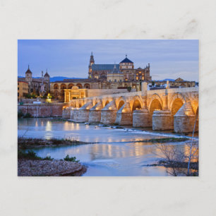 Carte Postale Pont romain et cathédrale Mezquita à Cordoue