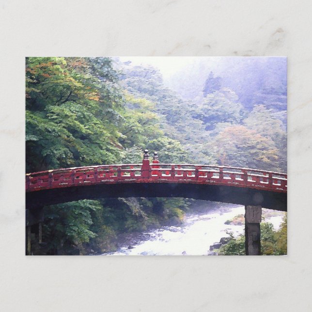 Carte Postale Pont Shinkyo Nikko Japon (Devant)