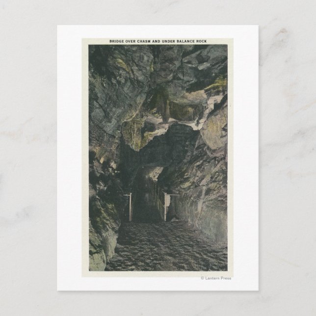 Carte Postale Pont sous la vue Balance Rock (Devant)