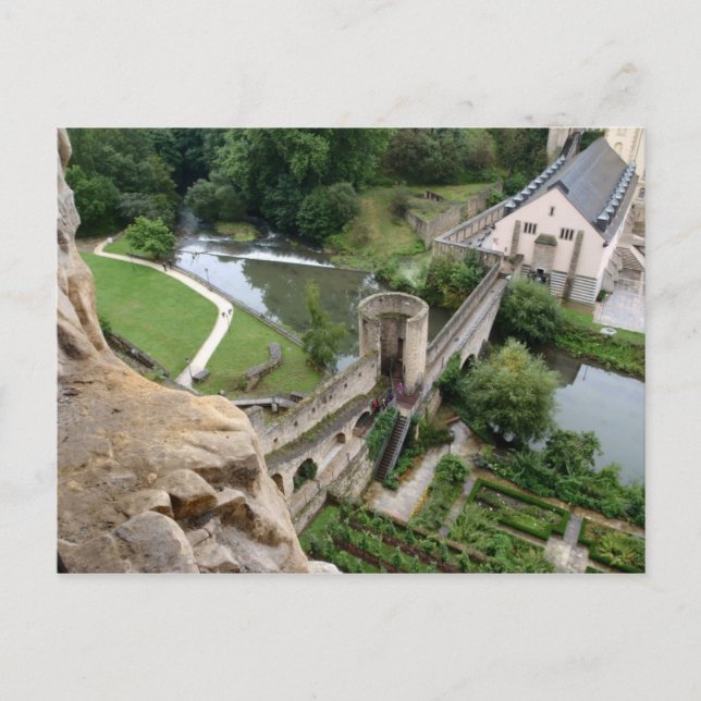 Carte Postale Pont Stierchen à l'extérieur des casemates rocheus (Devant)